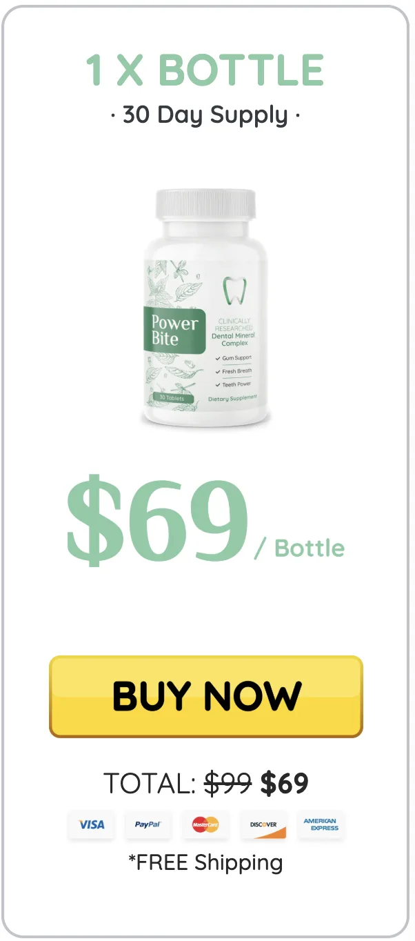 Buy PowerBite 1 bottle — 30 day supply oral health supplement